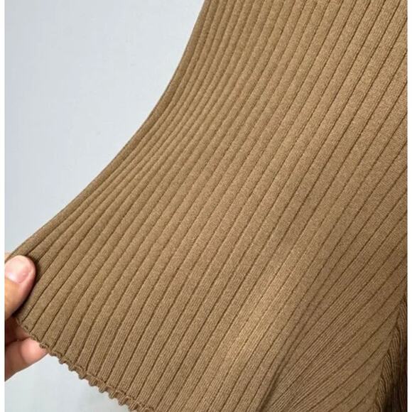 NWT Carbon38 Ribbed Lounge Shorts Brown Size M $128 retail - Picture 5 of 7